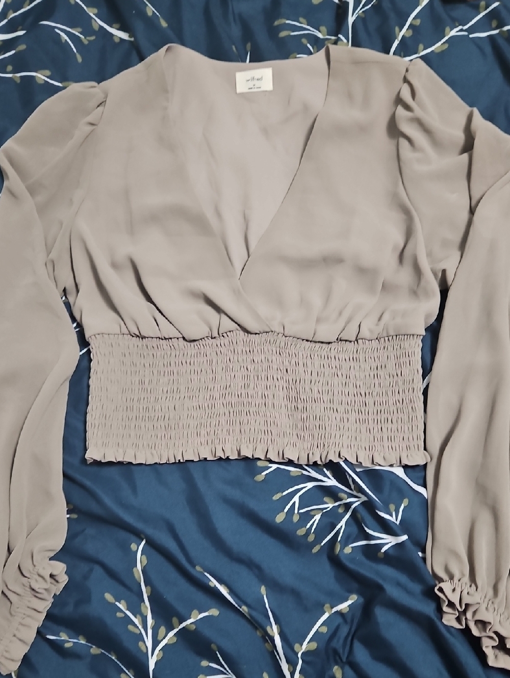 Wilfred Basalt Grey Wistful Blouse V-Neck